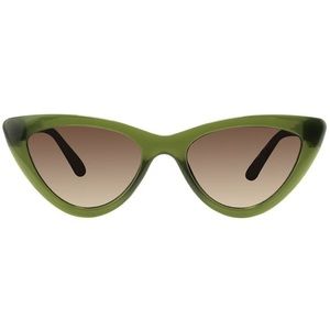 Green Cateye Sunglasses